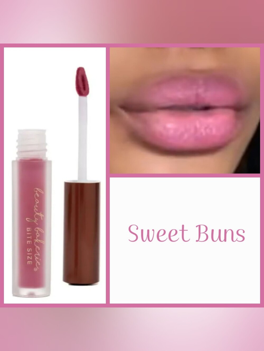 Beauty Bakerie Bite Size Matte Liquid Lipstick Nude SWEET BUNS 0.08 fl oz 2.5 mL